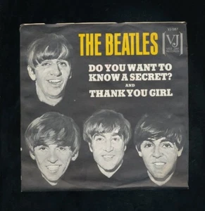 45tk-Rock & Roll-VEE-JAY-587-Beatles-(Do You want to know a secret/Thank U girl) - Imagen 1 de 4