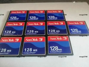 10PCS  Sandisk  128MB  Compact Flash Card 128MB CF Memory card SDCFJ/SDCFB - Picture 1 of 4