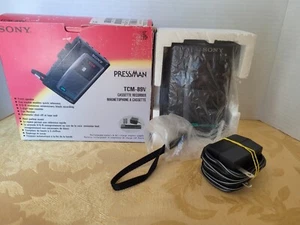 FUNCIONA Y Excelente Estado - Grabadora/Reproductor de Cassette SONY PRESSMAN - Modelo TCM-89V - Imagen 1 de 17