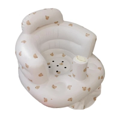 Asiento de bebé inflable para bebés de 3 meses en adelante, asientos de piso de bebé para sentarse U... Foto 1 de 4