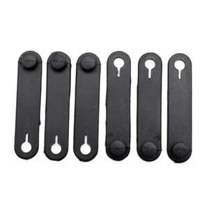 Black 6pcs Tubing/Throttle/Clutch Cables/Tension Strap Tie Up Bandage for BMW - Picture 1 of 12