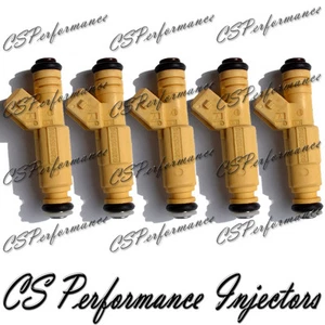 OEM Bosch Fuel Injectors Set (5) 0280155766 for Volvo 2.3L I5 Turbo 1996-1998 - Picture 1 of 5