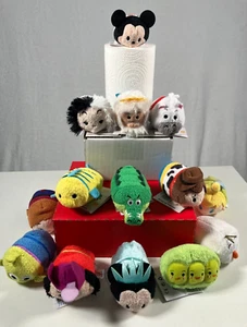 Disney Store Tsum Tsum Plush Mixed Lot Set of 14 NWT All New With Tags Classic - Picture 1 of 13