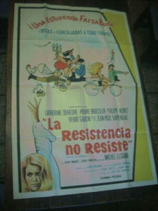 DE COLECCIÓN RARO PÓSTER DE PELÍCULA ORIGINAL ARGENTINA LA VIE DE CHATEAU CATHERINE DENEUVE - Imagen 1 de 3