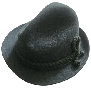 Vintage Men's Dark Green Wool German Traditional Alpine Hat - Picture 1 of 4