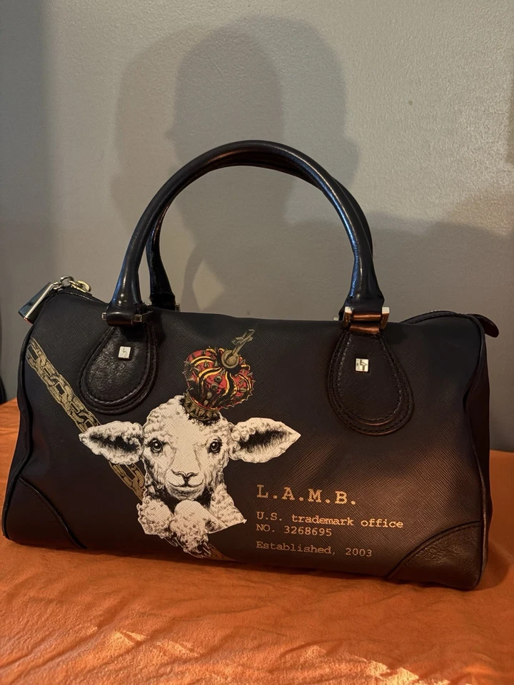 Gwen Stefani L.A.M.B. GWEN STEFANI 皇家皇冠 LAMB 医生 SATCHEL Y2K 钱包。 — 第 1/4 张图片