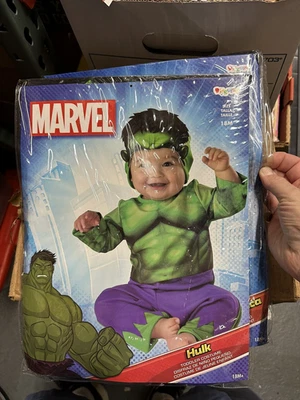 Marvel Avengers Incredible HULK Superhero 万圣节 婴儿 幼儿 儿童服装 — 第 1/2 张图片