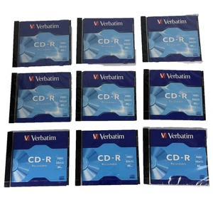 Verbatim  CD-R Recordable Blank CDs x 9 - 700MB 80 Mins NEW SEALED - Picture 1 of 4