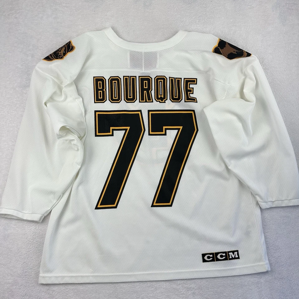 Vintage CCM Boston Bruins Ray Bourque #77 Jersey Men L White Air-Knit Canada NHL - Image 1 of 4