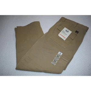 Dockers Cargo Pants Work Mens Size 46 x 29 Tan Flat Front Cotton Blend NEW - Picture 1 of 11