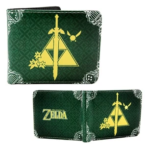 Neu Triforce Symbol THE LEGEND OF ZELDA aufklappbare Geldbörse Kreditkarte Brieftasche - Bild 1 von 2
