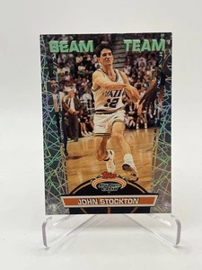 1992-93 TOPPS STADIUM CLUB JOHN STOCKTON BEAM TEAM #11 HOF JAZZ - Picture 1 of 2