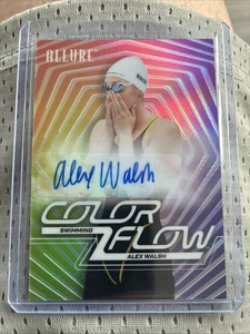 2025 Upper Deck Allure SE Alex Walsh Color Flow Full Rainbow Auto  - Picture 1 of 2
