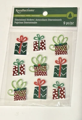 Recollections Christmas Scrapbook Stickers - New In Package - Presents - Image 1 of 4