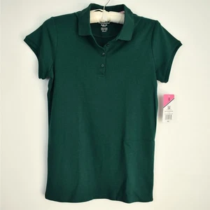 NEW IZOD Forest Green Girls' School Uniform Short Sleeve Polo Shirt Size Xlarge - Picture 1 of 7