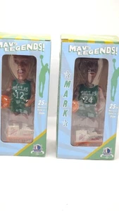 LOT OF 2 MAVS LEGENDS MARK AGUIRRE & DEREK HARPER BOBBLEHEAD 25TH ANNIVERSARY - Picture 1 of 6