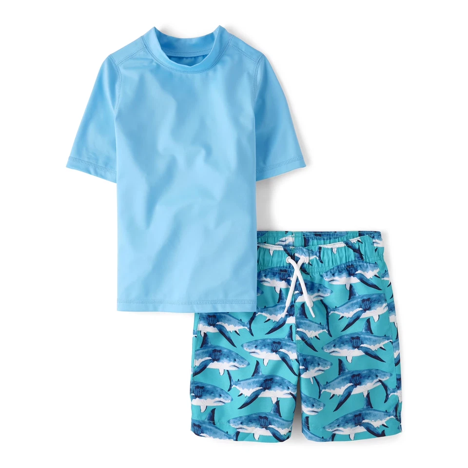 Juego de bañador y guardabarros The Children's Place para niños, 2 piezas, talla 5-6 Foto 1 de 1