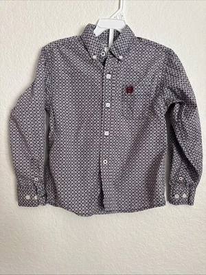 Cinch Boys Manga Longa Botão para Baixo Tamanho 4T - Imagem 1 de 4