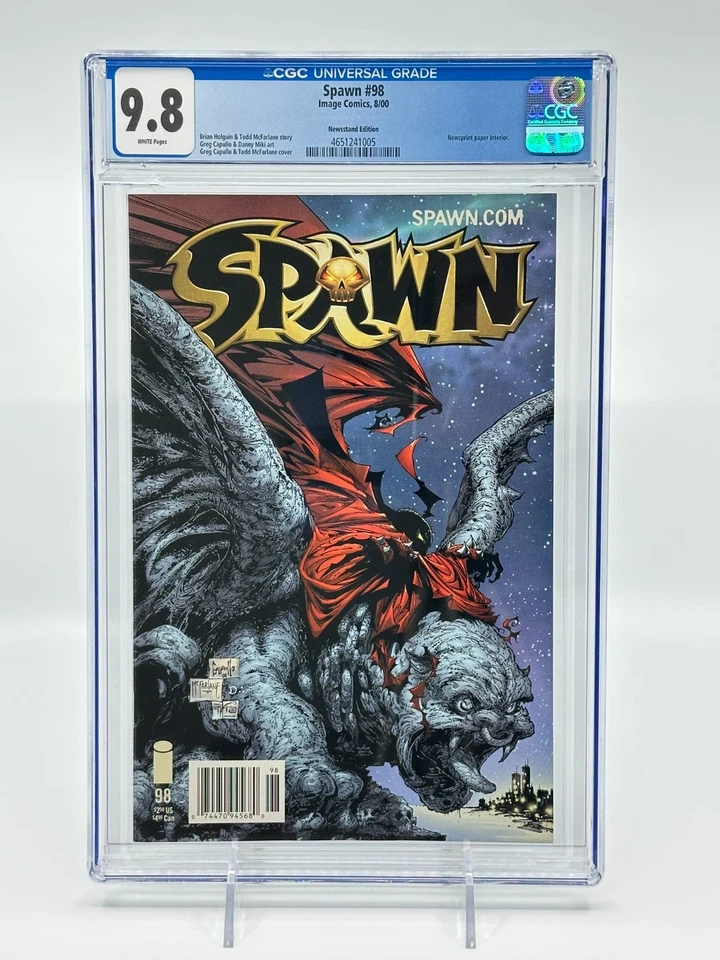 Spawn #98 Newsstand CGC 9.8 White Pages Tod McFarlane Image Comics POP 4 - Image 1 of 2