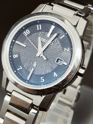 SEIKO LUKIA SSQV081 I Collection controle de rádio solar mostrador de tempo mundial titânio - Imagem 1 de 4