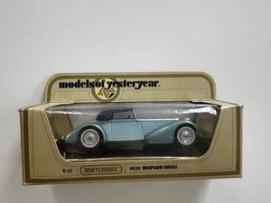 Matchbox Models of Yesteryear - Light Blue - Y-17 - 1938 Hispano Suiza (boxed) - Picture 1 of 11