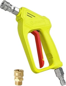 Pressure Washer Short Gun with Swivel, 4000PSI 6.8GPM Yellow - Picture 1 of 7