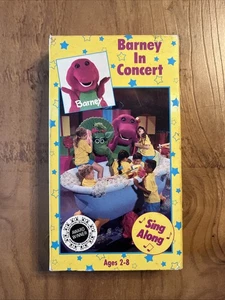 Barney in Concert VHS 1992 Vintage Mitsingen Live auf der Bühne VOLLSTÄNDIG GETESTET Lyons Gruppe - Bild 1 von 3