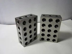 4-6-8" 23 hole precision set up block pair-new - Picture 1 of 3