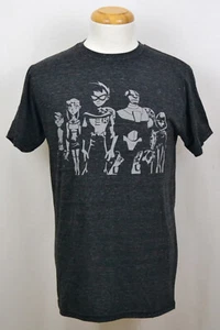 Teen Titans T-shirt DC Comics Superhero Noir Style Graphic Tee Dark Gray NWT - Picture 1 of 2