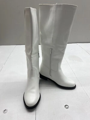 Tulipano Faux Leather White Knee High Boots Women’s Size 7.5 EU 38 - Image 1 of 4