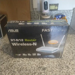 ASUS RT-N12 4-Port Wireless-N Router w/Adapter New - Picture 1 of 2