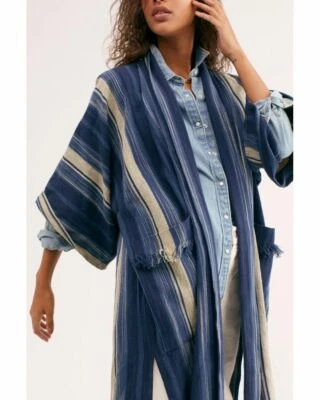 Free People Odyssey Striped Kimono-OSFA-$128 MSRP - Изображение 1 из 3