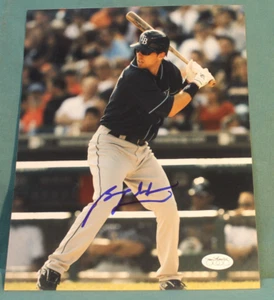 FOTO DE BÉISBOL FIRMADA POR ZOBRIST, BEN 2006-2014 TAMPA BAY RAYS (pegatina JSA) - Imagen 1 de 1