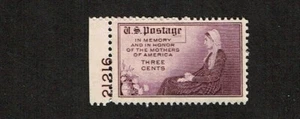 1934 U.S. CLASSIC 3c Whistler's Mother FLAT p11x11 PLT#S Sc#738 M/NH/OG Fresh - Picture 1 of 1