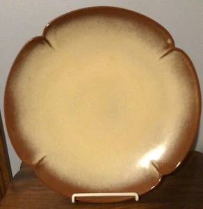 CERÁMICA FRANKOMA ~ PRADERA MARRÓN Y BRONCEADO PLAINSMAN 5FC ~ PLATO DE CHULETA DE 14,5 - Imagen 1 de 10
