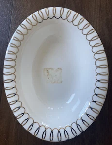 Waterford Lismore Essence Baker Open Vegetable Dish Bowl Fine China Platinum - Picture 1 of 12