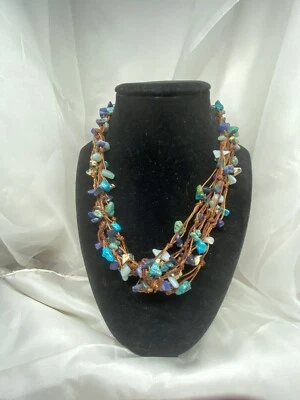 Collar Chico’s Chocker piedra mixta turquesa Foto 1 de 2