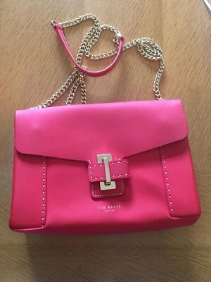 New Genuine Ted Baker Bright Red Niiya Leather Bag Small To Medium Size - Image 1 of 4