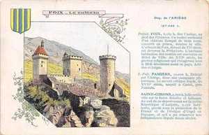 CPA 09 JOLIE CPA ILLUSTREE FIGURANT LE DEPARTEMENT DE L'ARIEGE - Picture 1 of 1