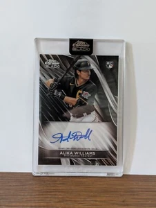 2024 Topps Chrome Black - Autographs #CBA-AWI Alika Williams (AU, RC) - Picture 1 of 2