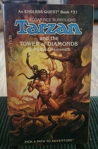 Endless Quest #31: Tarzan and the Tower of Diamonds CYOA D&D RPG Gamebook TSR - Picture 1 of 4