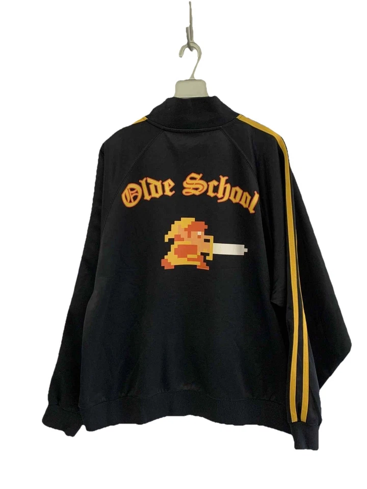 Jaqueta Nintendo The Legend of Zelda Olde School Track 2004 Antiga Preta Tamanho G #93 - Imagem 1 de 4