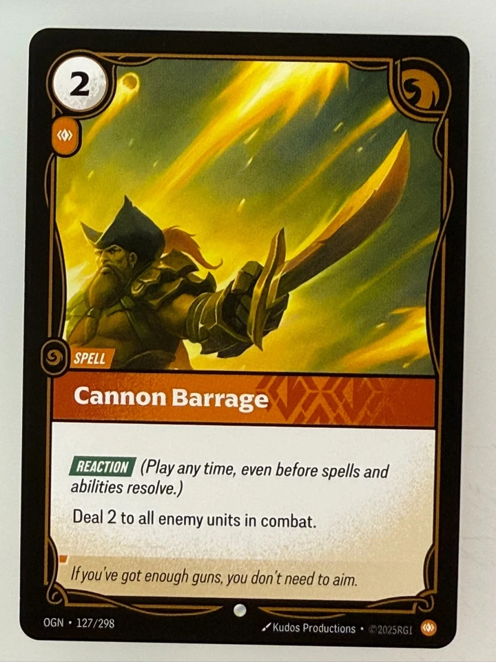 Riftbound League of Legends - x3 Cannon Barrage 127 - Image 1 of 1