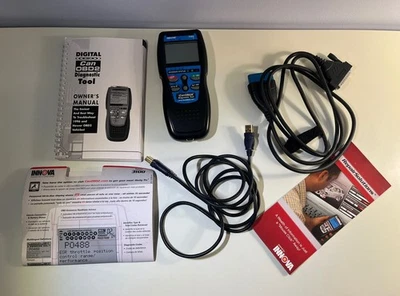 Innova 3100 OBD2 OBDII Herramienta de escaneo de diagnóstico automotriz Lector de códigos Cables manuales Foto 1 de 4
