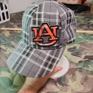 Auburn University Tigers Plaid Style One Size Strapback Hat NCAA - Picture 1 of 8