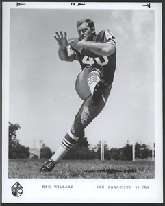 1968 49ERS White Border Team Photo - Ken Willard - Bild 1 von 1