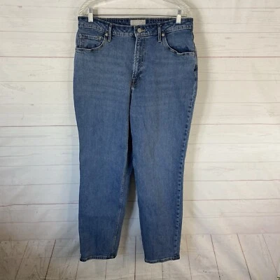 Everlane The Curvy Cheeky Jean Sz 32 Blue Organic Cotton Blend High Rise Stretch — 第 1/4 张图片