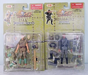 Lot of 2 The Ultimate Soldier Wermacht & Dak German Infantry 1:18 Figures 2008 - Picture 1 of 8