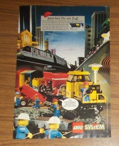 Seltene Werbung LEGO Trains 4564 Güterzug 4558 Hochgeschwindigkeitszug 1994 - Bild 1 von 1