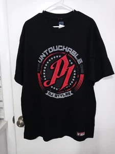 WWE AJ Styles Untouchable One Hard To Follow Short Sleeve T Shirt New w Tag - Picture 1 of 8